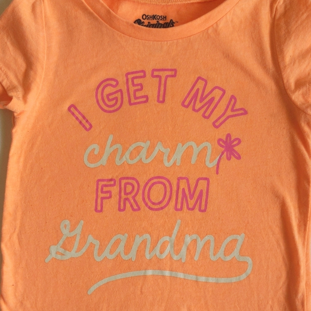 oshkosh b'gosh originals grandma graphic t-shirt 2T toddler girls - Picture 2 of 5